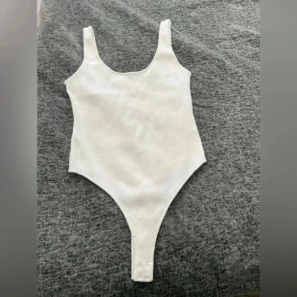 NWT Large Vince Ribbed‎ Bodysuit - White - Picture 5 of 10
